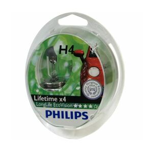 LongLife EcoVision Type of lamp: H4 Pack of: 2 car headlight bulb - Philips