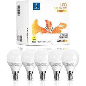 E14 Small Edison Screw Golf Ball Bulb, Aigostar G45 SES LED Light Bulbs 7W(43W E