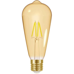 Energizer ST64 LED Filament Lamp, E27 Screw, Amber 2200K Dimmable