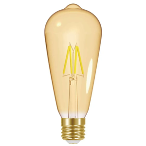 Energizer ST64 LED Filament Lamp, E27 Screw, Amber 2200K Dimmable
