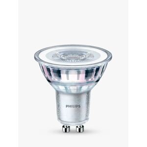 Philips 4.6W GU10 LED Light Bulb, Pack of 10 - Clear - Unisex