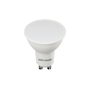 paul russells GU10 LED Bulbs – Pack of 1-45W Spotlight Equivalent, 7W 600lm Energy Saving Light Bulbs, 100° Wide Beam - 6500K Daylight Frosted - Non-Dimmable Lamps
