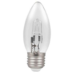 Status 10 x 18w ES Energy Saving Halogen Dimmable Clear Candles ES/E27/Cap 23w Light Output
