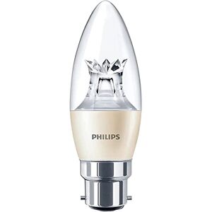 Philips MASTER LED 6W Candle Bulb (40W Replacement), Warm White, Dimmable, B22 Bayonet Cap