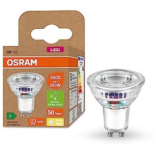 OSRAM Highly Efficient Par16 Reflector Lamp with Energy Efficiency Class B, Socket Gu10, 50W Replacement, 2W Nominal Power, 2700K (Warm White), Especially Power-Saving, Not Dimmable 6-Pack