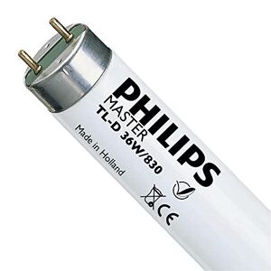 Philips T8 Triphosphor Fluorescent Tube 4ft 36W - Colour Warm White (3000k)