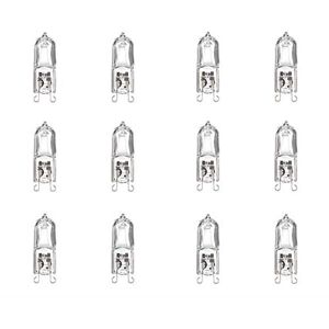 Diall Halogen Capsule Light Bulbs G9 410lm 230V 30W 12 Pack. (3 Packs of 4) Warm White. Dimmable