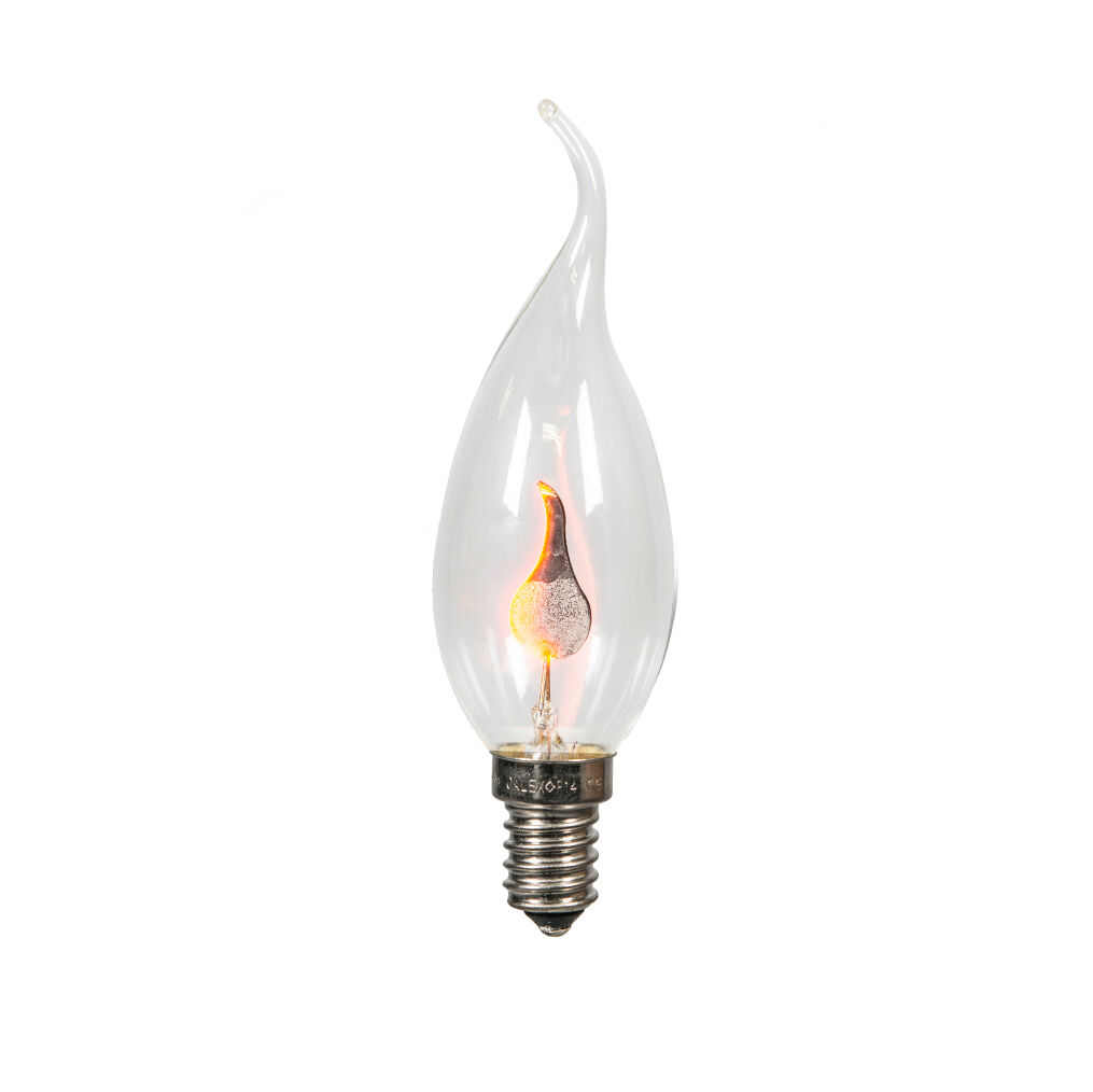 Calex E14 glow tip candle lamp Flickervlam BXS35 3W 5 lm 2200K