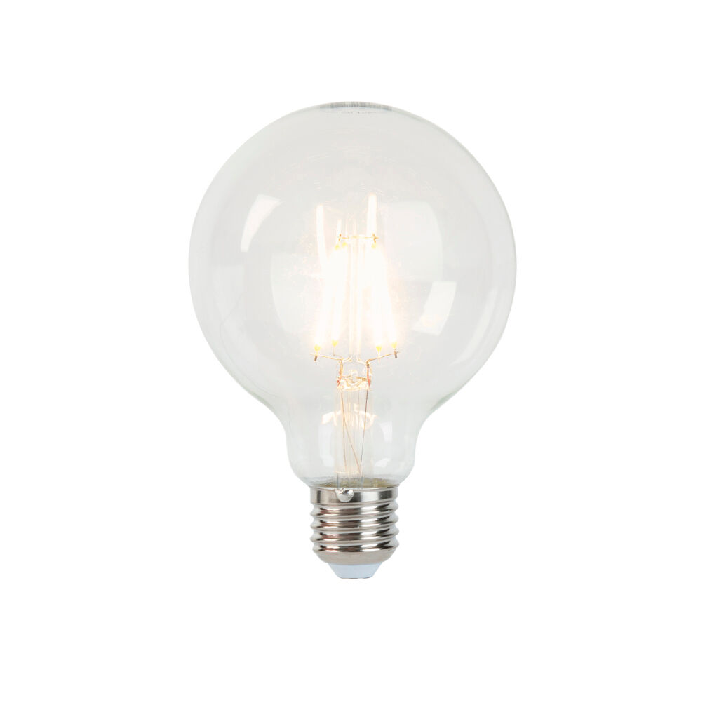 LUEDD Set of 3 E27 LED G95 Clear Filament 5W 450LM 2700K Dimmable
