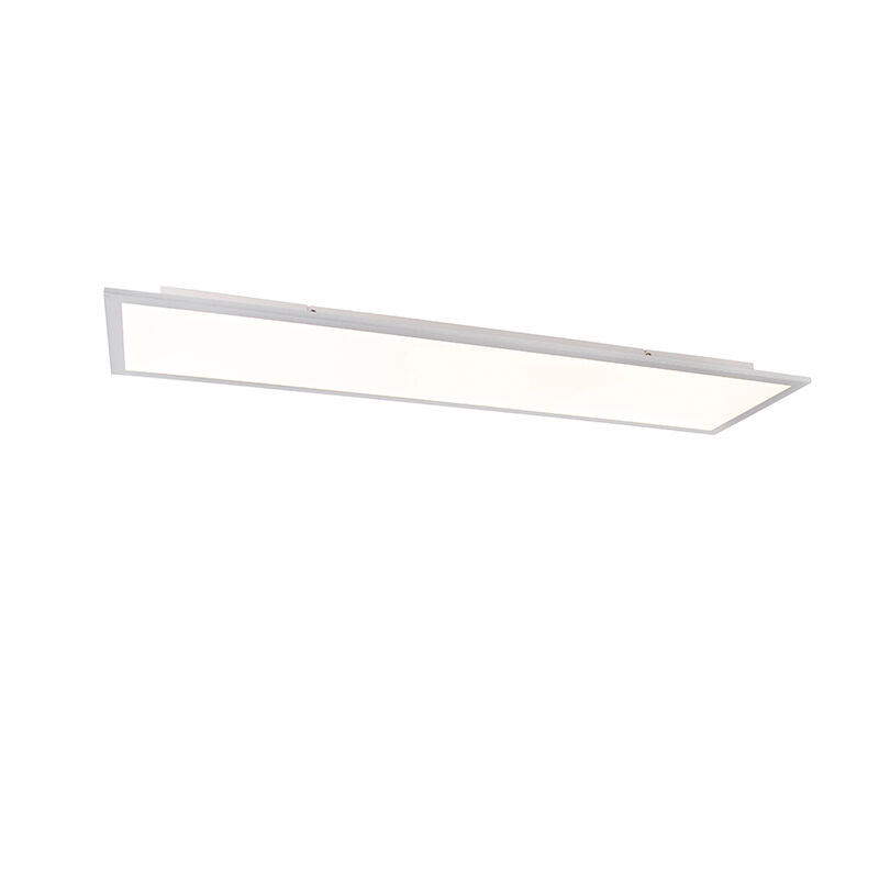 QAZQA Modern LED-paneel staal incl. LED 120 cm - Liv