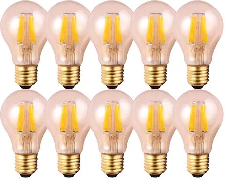 Rio 8W E27 Dimmable LED GLS Light Bulb Amber Williston Forge  - Size: