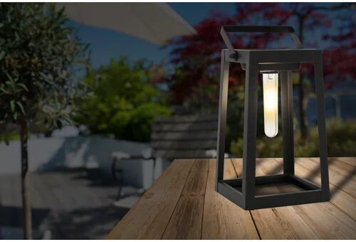 Dakota Fields Verville Black Solar Powered LED Outdoor Lantern Dakota Fields  - Size: Rectangle 120 x 180cm