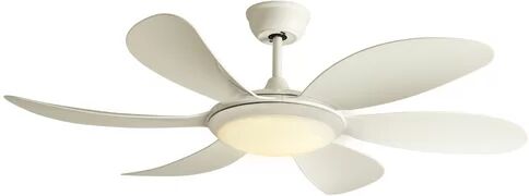 Ophelia & Co. 115cm Nia 5 Blade LED Ceiling Fan with Remote Ophelia & Co. Finish: White  - Size: 48cm H X 132cm W X 48cm D