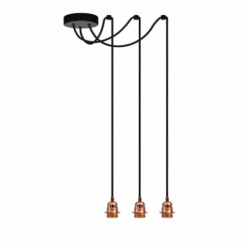 Borough Wharf Aaden 3-Light Bulb Pendant Borough Wharf Finish: Copper  - Size: Mini