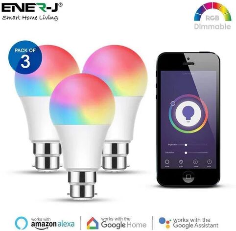 ENER-J 9W BA22d Dimmable LED GLS Light Bulb ENER-J  - Size: 80cm H X 31cm W X 29cm D