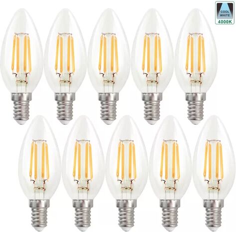 Symple Stuff 5W E14 Dimmable LED Candle Light Bulb (Set of 10) Symple Stuff  - Size: