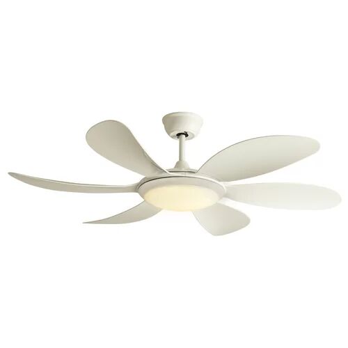Ophelia & Co. 115cm Nia 5 Blade LED Ceiling Fan with Remote Ophelia & Co. Finish: White  - Size: 46cm H X 105cm W X 46cm D