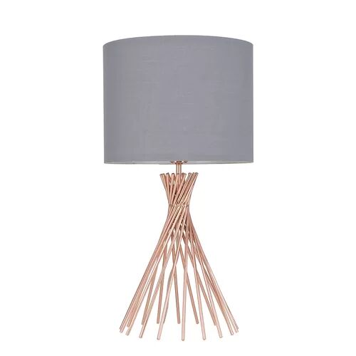 Ebern Designs Trentin 40cm Table Lamp Ebern Designs Shade Colour: Grey, Bulb Included: No 40cm H x 40cm W x 1.8cm D
