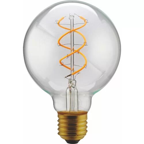 Interia 5W E27 Dimmable LED Vintage Edison Globe Light Bulb Interia Colour Temperature: Clear  - Size: 11cm H X 8cm W X 8cm D