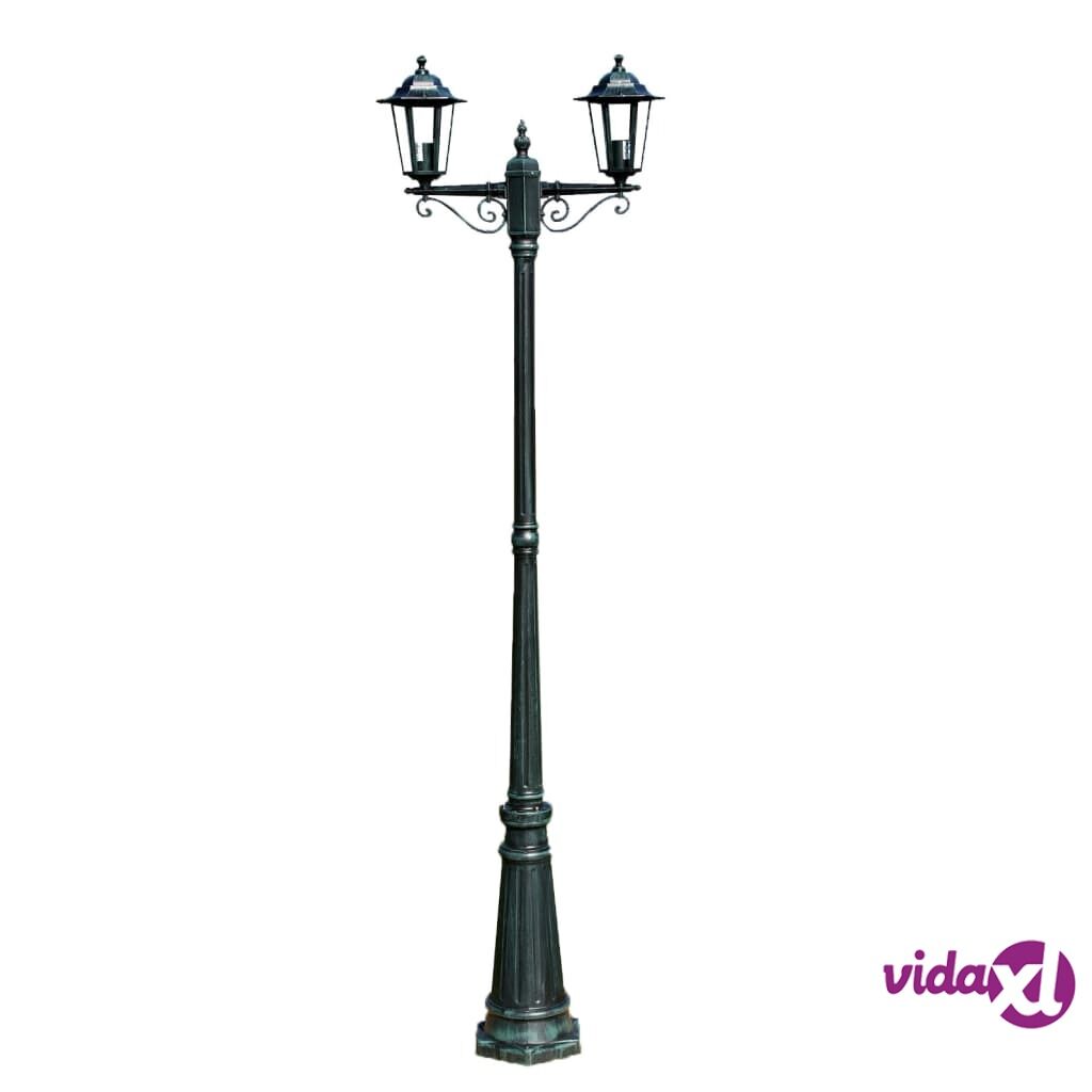 vidaXL Garden Lamp Post Dark Green 215 cm