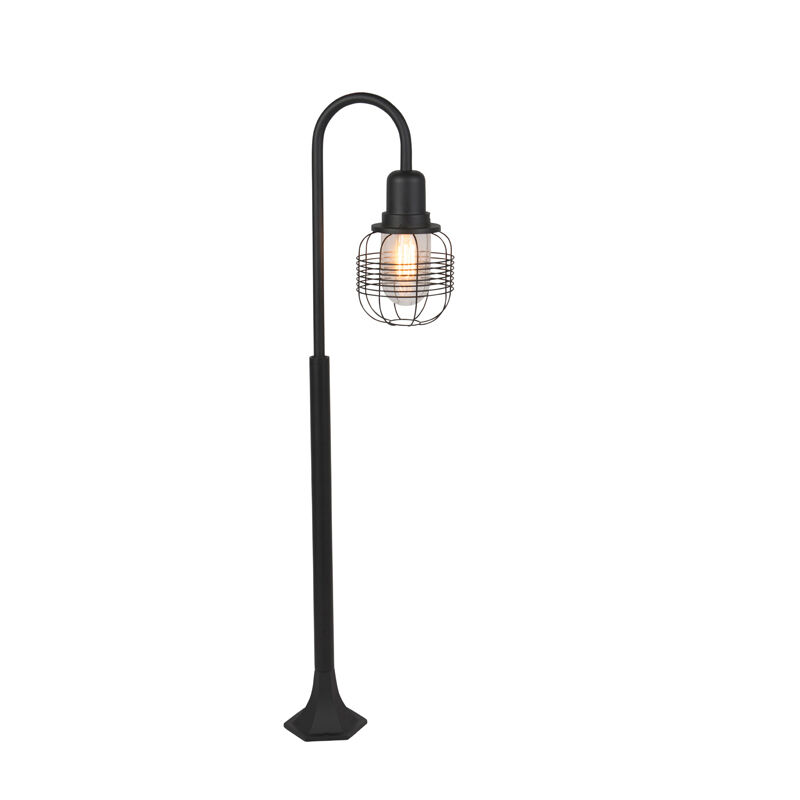 QAZQA Lampe d'extérieur rurale noire IP44 - Guardado