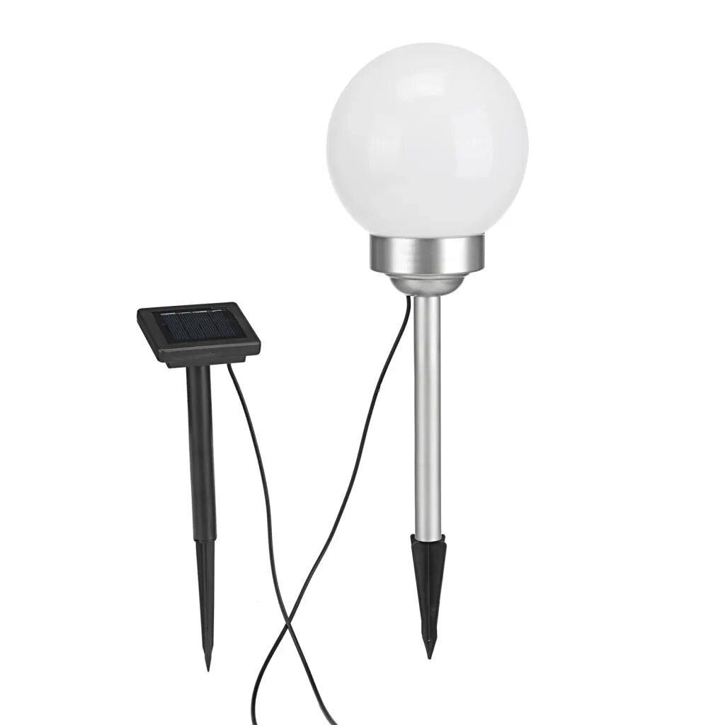 HI Lampe boule solaire rotative à LED de jardin 15 cm