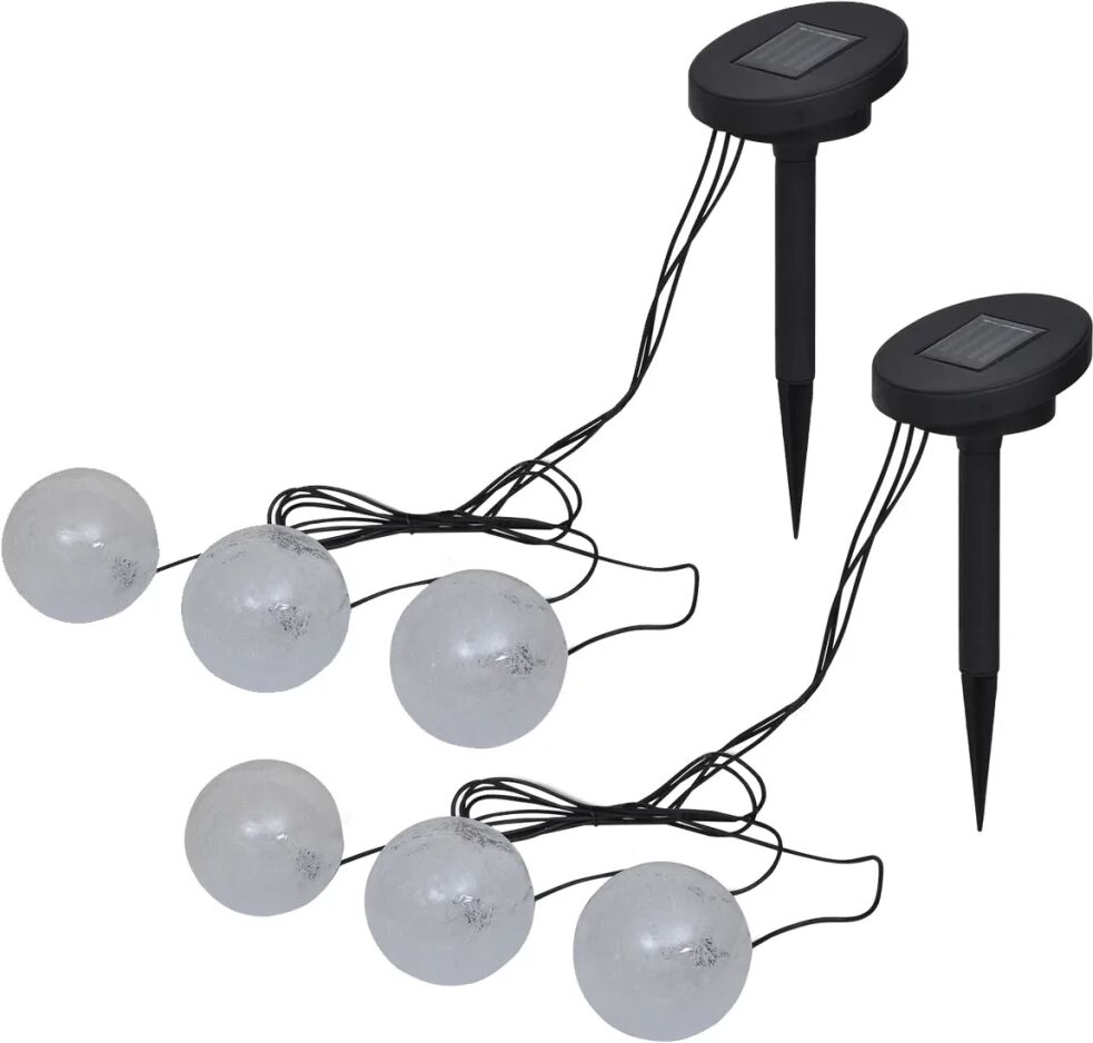 vidaXL Lampes flottantes à LED 6 pcs pour étang et piscine