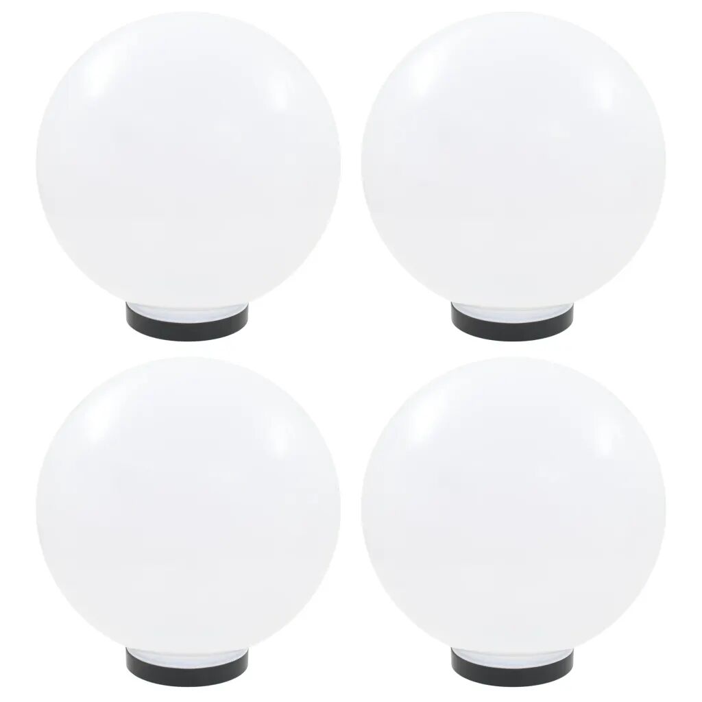 vidaXL Lampes à LED sous forme de boule 4 pcs Sphérique 30 cm PMMA