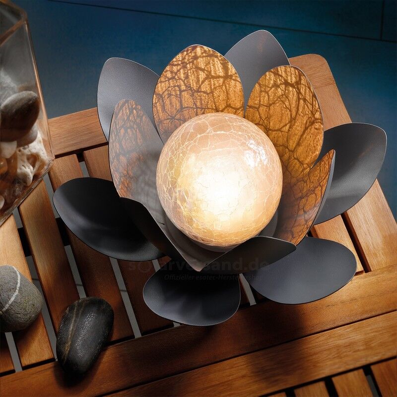 Esotec Lampe solaire décorative Fleur de Lotus