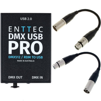 Enttec DMX USB Pro Interface Bundle Black
