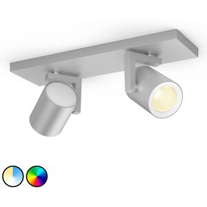 Philips Hue Argenta LED-Spot zweiflammig aluminium