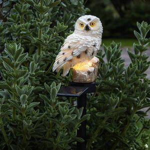 STAR TRADING LED-Solarleuchte Owl mit Erdspieß