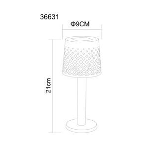 Globo Solar-Akku-Tischleuchte 36631, IP44, schwarz