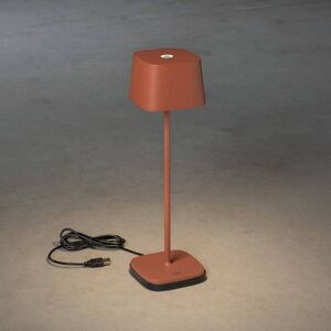 Konstsmide LED-Tischleuchte Capri für außen, terracotta