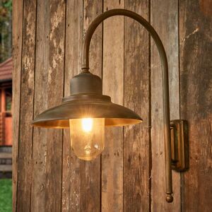 Moretti Luce Außenwandleuchte Casale Höhe 60cm, messing antik