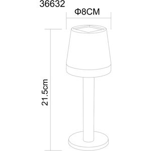 Globo Solar-Tischlampe 36632 aus Kunststoff, schwarz