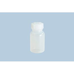 hünersdorff Weithalsflasche zum Befüllen mit Schraubverschluss aus LD-PE (bruchsicher und lebensmittelgeeignet), 500 ml, transparent