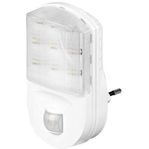 goobay 96500 LED Nachtlicht mit Bewegungsmelder Innen Steckdosenlicht 120° Pir Sensor 5m Reichweite Steckdosenlampe Bewegungslicht Steckdose Weiß