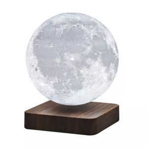 Geschenkidee (Ø14cm) Schwebendes LED Mondlicht mit Holzsockel