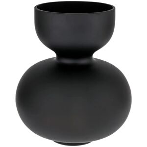 . Glasvase Ayaka; 22x25.5 cm (ØxH); schwarz; rund