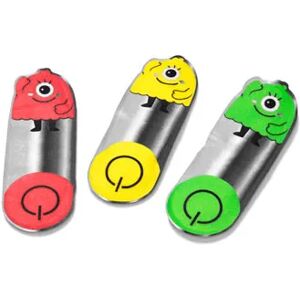 Tchibo - 3 LED-Magnet-Lichter »Monster« - Grün -Baby Kunststoff 1x  unisex