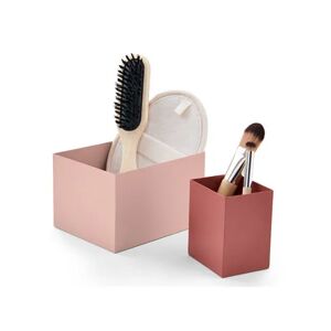 2 dekorative Boxen aus Metall - Tchibo - Braun Stahlblech 1x  unisex