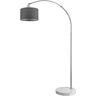 monzana® Design Bogenlampe Grau 150-175cm verstellbar