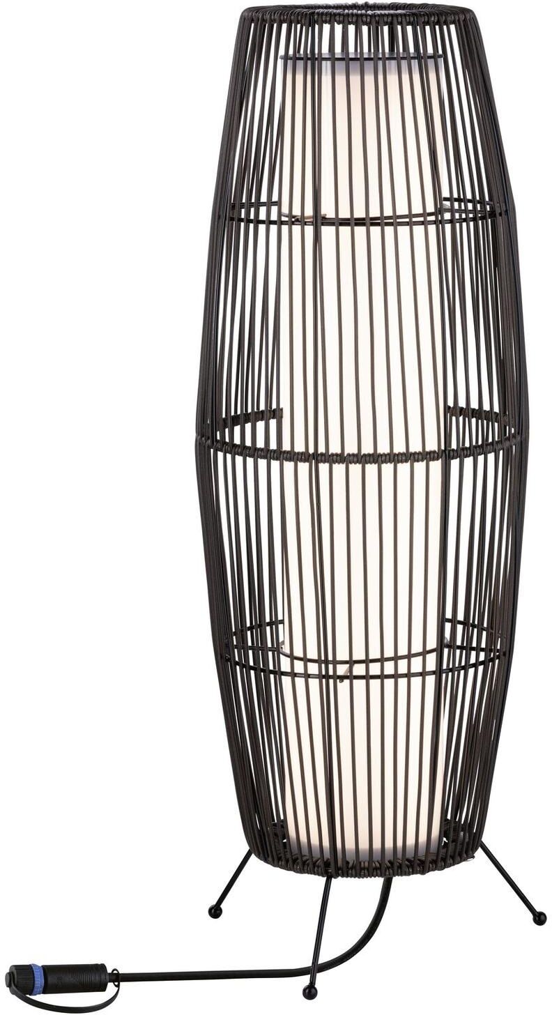 Paulmann LED Windlicht »Plug & Shine Basket«, Warmweiss grau