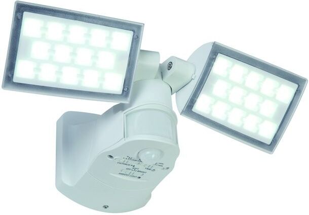 Lutec 7629401331 LED venkovní reflektor se senzorem Peri 1x32W   3280lm   5000K   IP54 - inteligentní, 2 nastavitelné hlavy