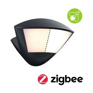 Paulmann LED Außenwandleuchte Smart Home Zigbee 3.0 Skyla Bewegungsmelder insektenfreundlich IP44 226x164mm Tunable Warm Anthrazit Alu 94864