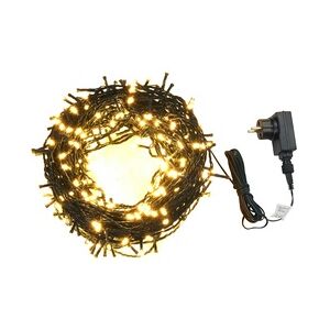 vidaXL Lichterkette mit 600 LEDs 60 m 8 Lichteffekte IP44 Warmweiß