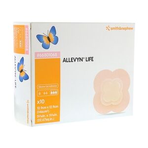 ACA Müller / ADAG Pharma ALLEVYN Life 12,9x12,9 cm Silikonschaumverband 10 Stück