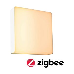 Paulmann LED Außenwandleuchte Smart Home Zigbee 3.0 Azalena Bewegungsmelder IP44 250x97mm Tunable Warm 8,5W 700lm 230V Weiß Kunststoff#Alu 94843