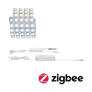 Paulmann MaxLED 500 LED Strip Smart Home Zigbee Tunable White beschichtet Basisset  1,5m  IP44 9W 825lm 60LEDs/m Tunable White 20VA 78871